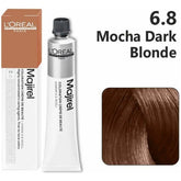 Loreal Professional Majirel Hair Color 50G No 6.8 Mocha Dark Blonde + Oxidant 495Ml Combo